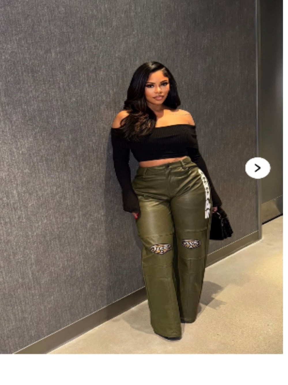 Fashion Nova motorcycle riders faux leather pant